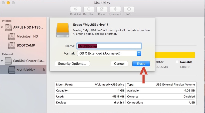 format usb stick for mac and windows